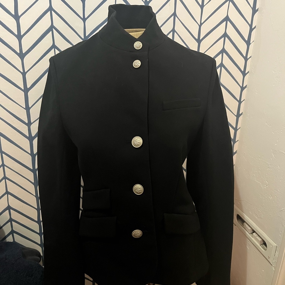 Rag & Bone Black Blazer with Silver Buttons
